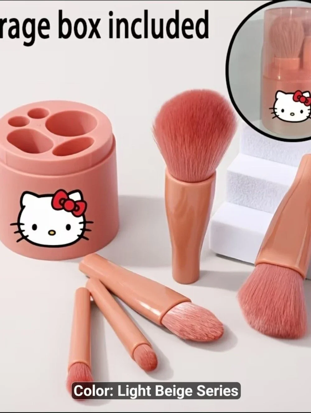Hello Kitty Pink Makeup Brush Set